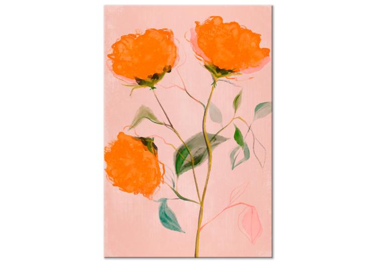 Flores naranjas (1 parte) - tres rosas en flor