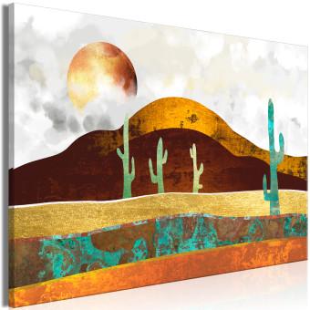 Cuadro Paisaje de cactus (1 parte) - paisaje desértico bajo el sol