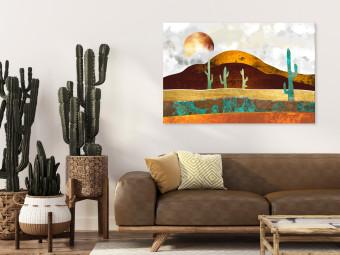 Cuadro Paisaje de cactus (1 parte) - paisaje desértico bajo el sol