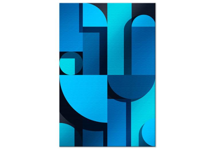 Geometría del arte (1 parte) - abstracción azul al estilo art deco