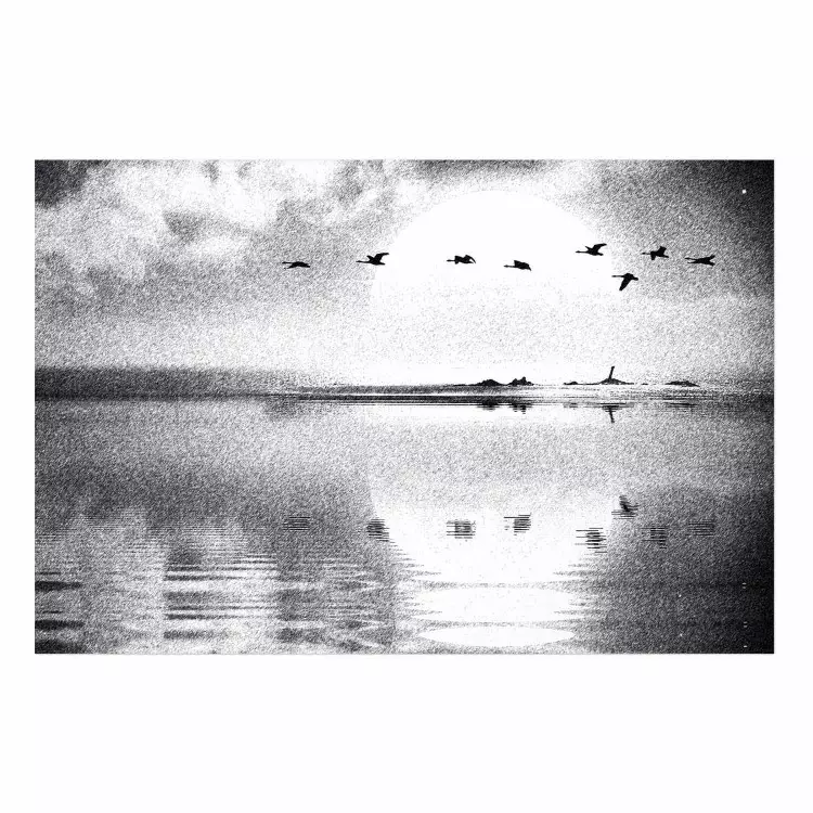 Cartel Departure of Birds at the Lake [Poster]