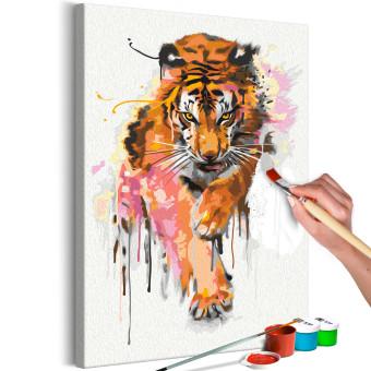 Cuadro para pintar por números Pink Tiger