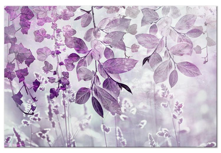 Jardín Violeta (1-parte) - Paisaje de hojas con matices violeta