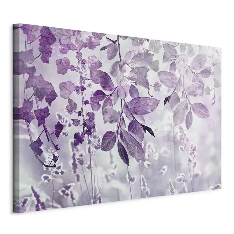 Jardín Violeta - Paisaje de hojas con matices violeta