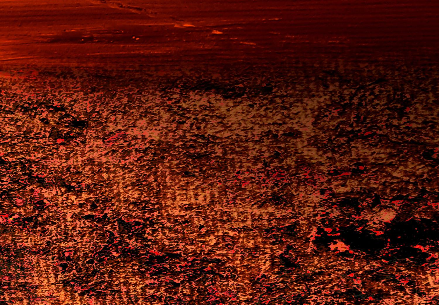 Cuadro moderno Paisaje (1-parte) - Vista del atardecer y cielo rojo sangre