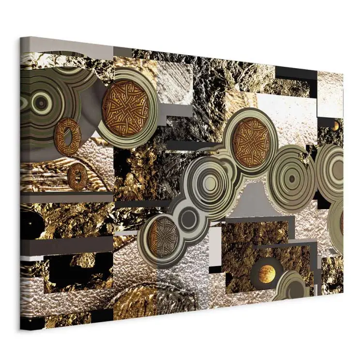 Abstracción con ornamentos - motivos dorados según Klimt