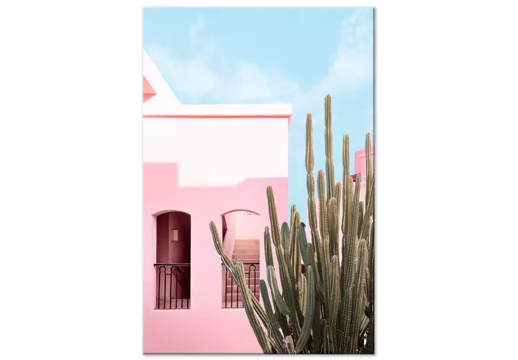 Cactus de Miami (1 parte) - arquitectura rosa en paisaje vacacional