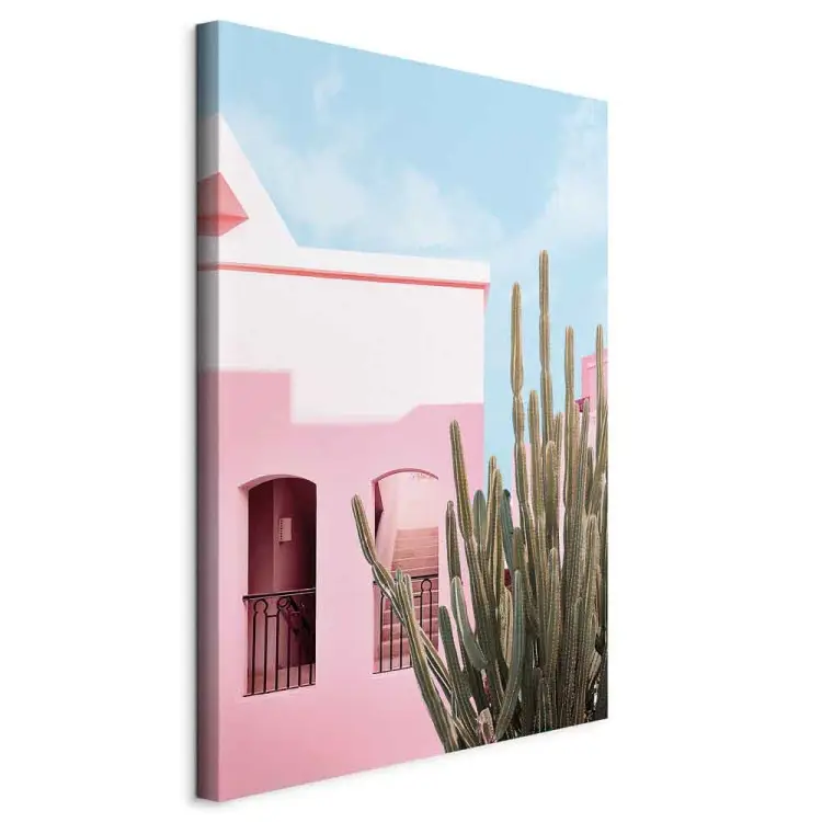 Cactus de Miami - arquitectura rosa en paisaje vacacional