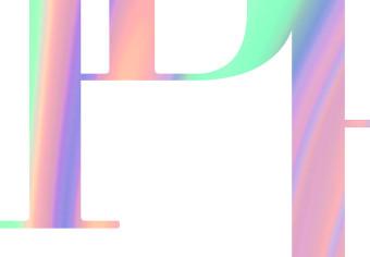 Póster Miami Vibe - Holographic Lettering in Pastel-Rainbow Colors
