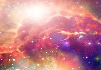 Cuadro moderno Planetas brillantes (1 parte) - paisaje colorido, luz estelar