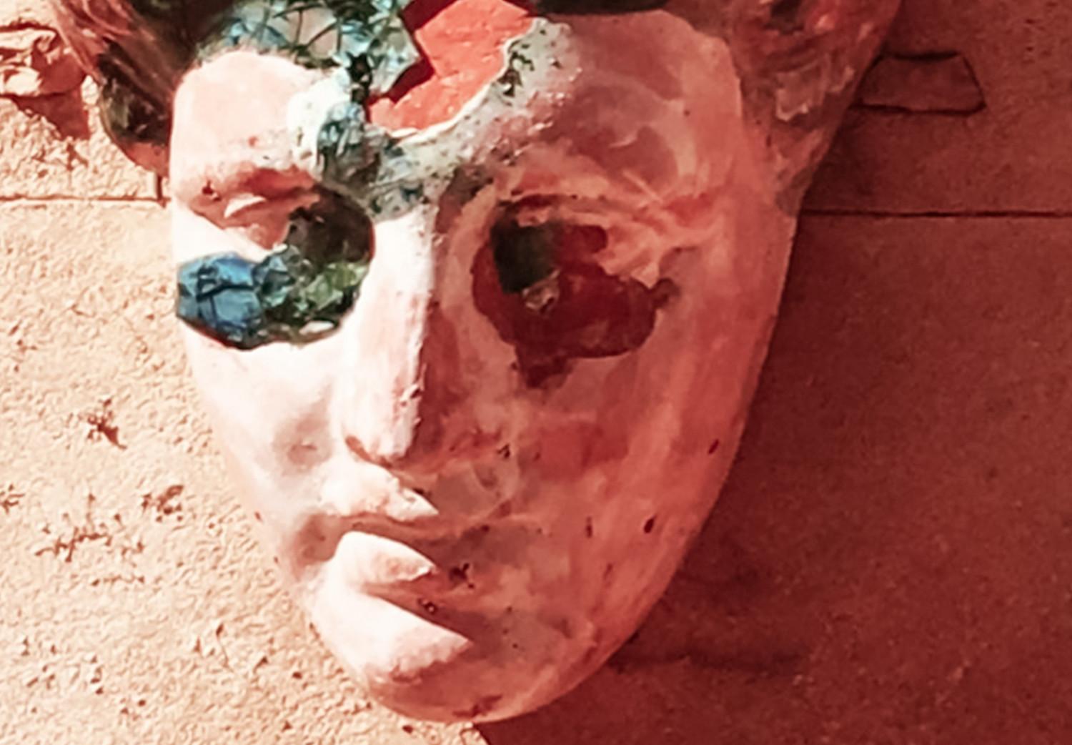 Cuadro Máscaras españolas (1 parte) - esculturas en piedra en estilo vintage