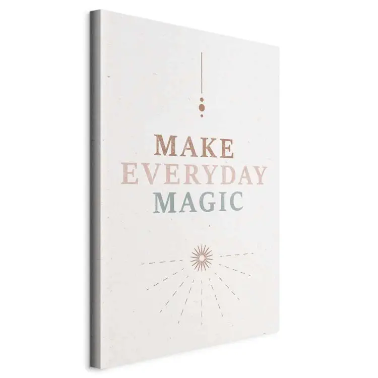 Magia cotidiana - letras motivadoras en tonos suaves
