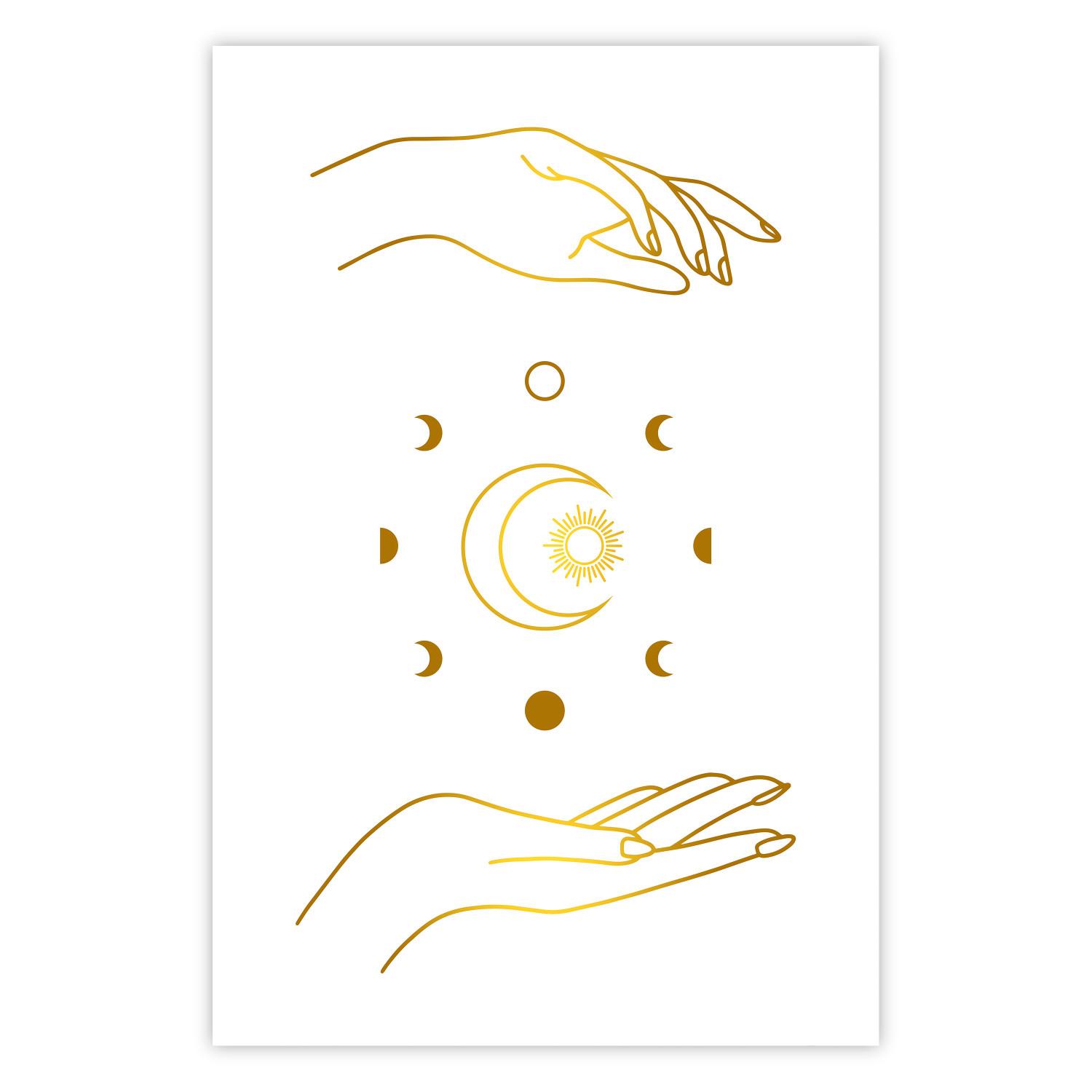 Cartel Magic Symbols - All Phases of the Moon and Golden Hands