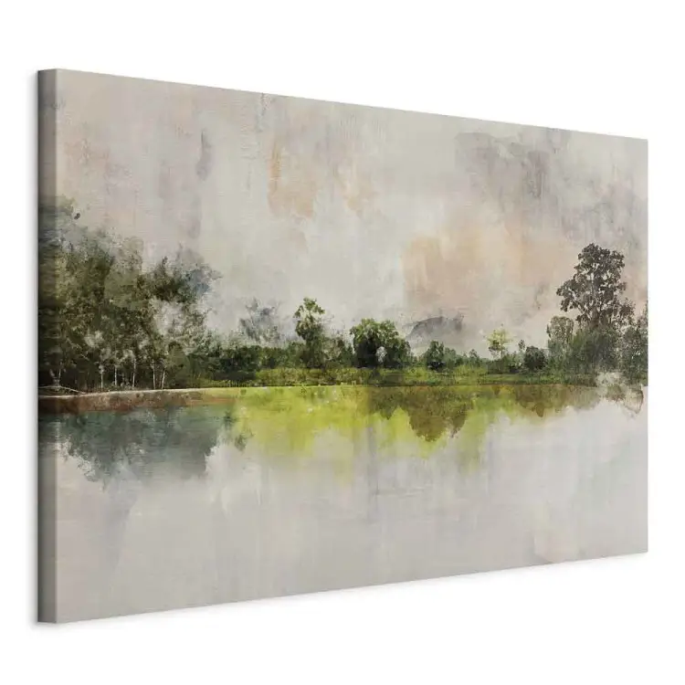 Ambiente rural - paisaje rústico pintado con bosque fragante
