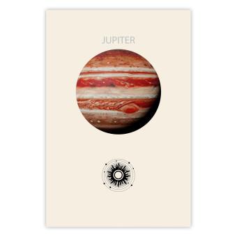 Poster Jupiter - Gas Giant Planet Surrounded by Clouds