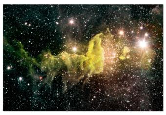 Cuadro moderno Green Nebula - Large Stars in Outer Space
