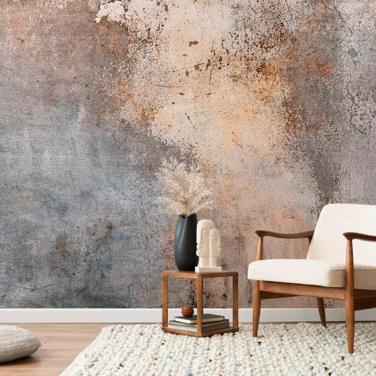 Pared natural - superficie decorativa en tonos cálidos