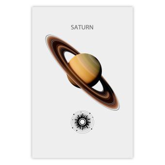 Póster Dynamic Saturn II - Cosmic Lord of the Rings with the Solar System