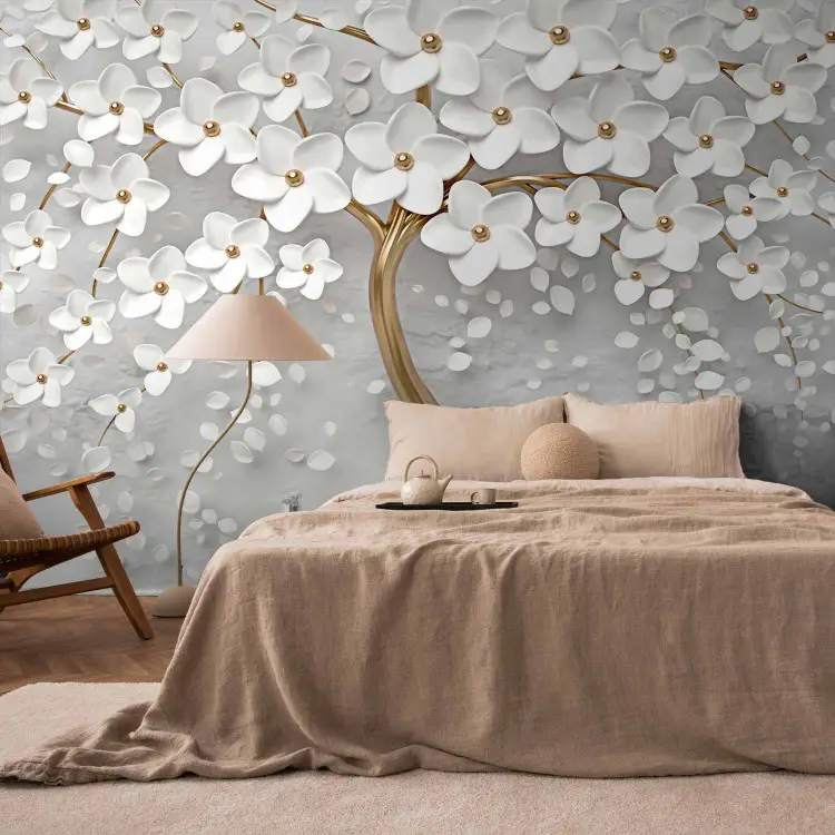 Magnolia - árbol decorativo floreciendo con flores brillantes