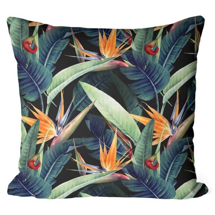 Floral composition - motife in white and blue shades cushions