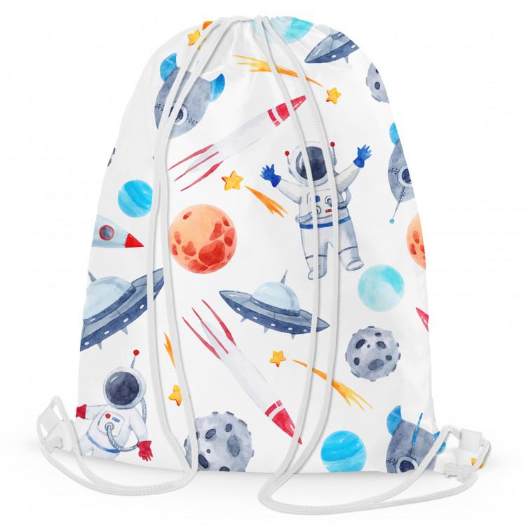 Space travel - astronaut, planets, stars and UFOs, design for children
