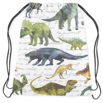 Mochila Great reptiles - graphic design with dinosaurs for a child's room