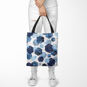 Bolsa de mujer Elegant hexagons - geometric motifs shown on a white background