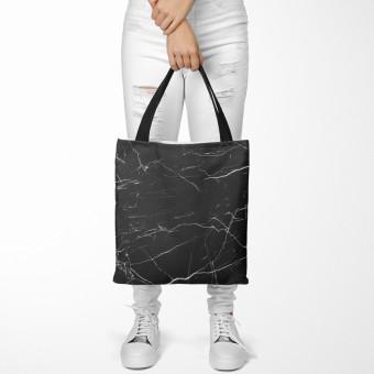 Bolsa de mujer Scratches on marble - a graphite pattern imitating the stone surface