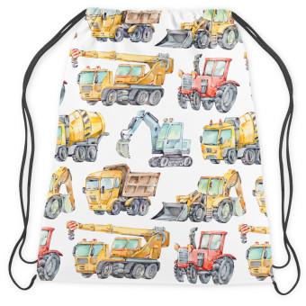 Mochila Construction machinery revue - excavators, tractors, dumpers, cranes