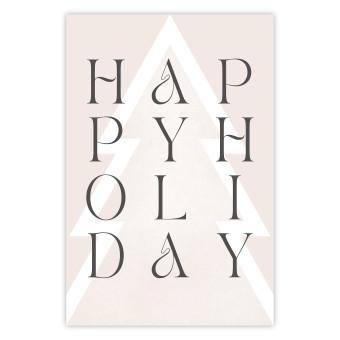 Póster Best Wishes - Decorative Inscription on a Geometric Background