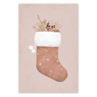 Cartel Christmas in Pastels - Holiday Stocking With Plant Twigs