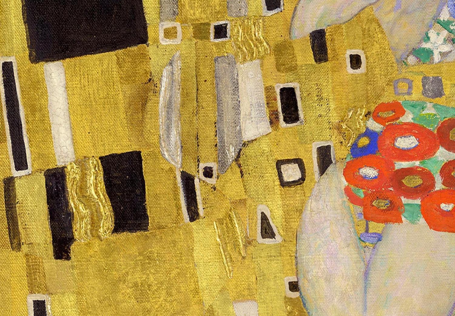 Cuadro redondos moderno Kiss - Gustav Klimt - A Couple in Love in a Passionate Embrace