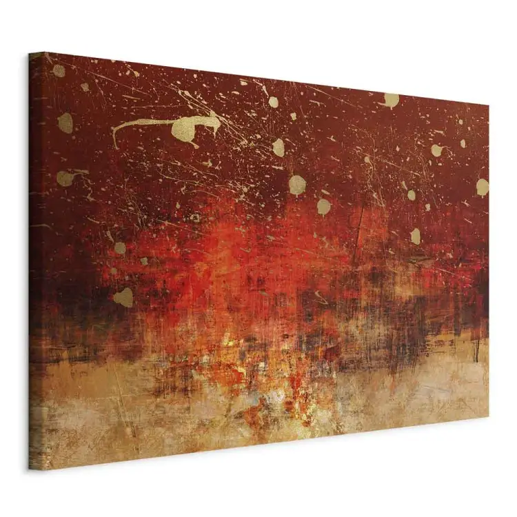 Etude of colour - fondo abstracto dorado y rojo