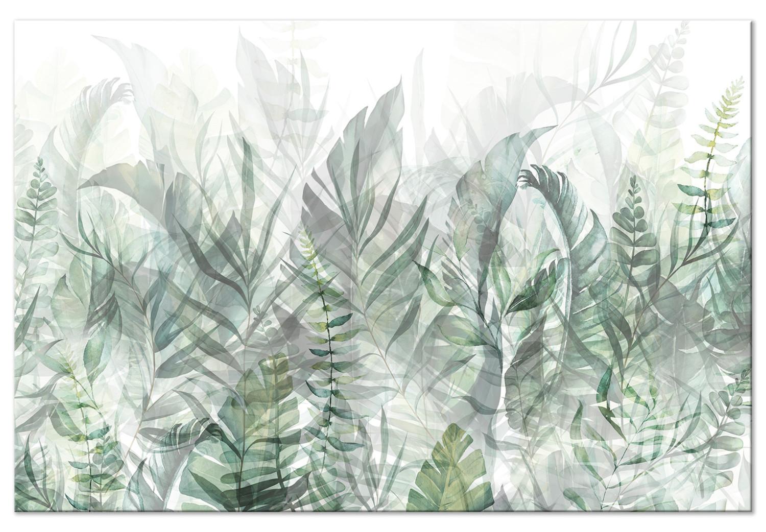 Cuadro Wild Meadow - Lush Vegetation Interpenetrating on a White Background