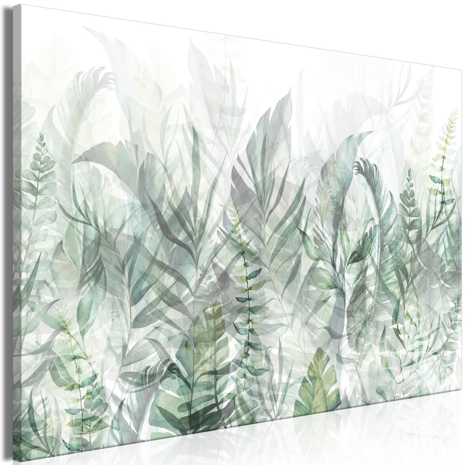 Cuadro Wild Meadow - Lush Vegetation Interpenetrating on a White Background