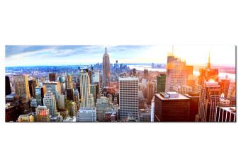 Cuadro moderno Hermoso Manhattan (1 parte) - rascacielos, salida sol
