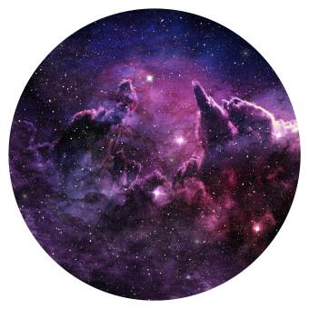 Fotomurales redondos Starry Sky - The Night Sky in Shades of Purple and Navy Blue
