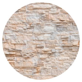 Fotomurales redondos Decorative Stone - Natural Wall of Sandstone Tiles