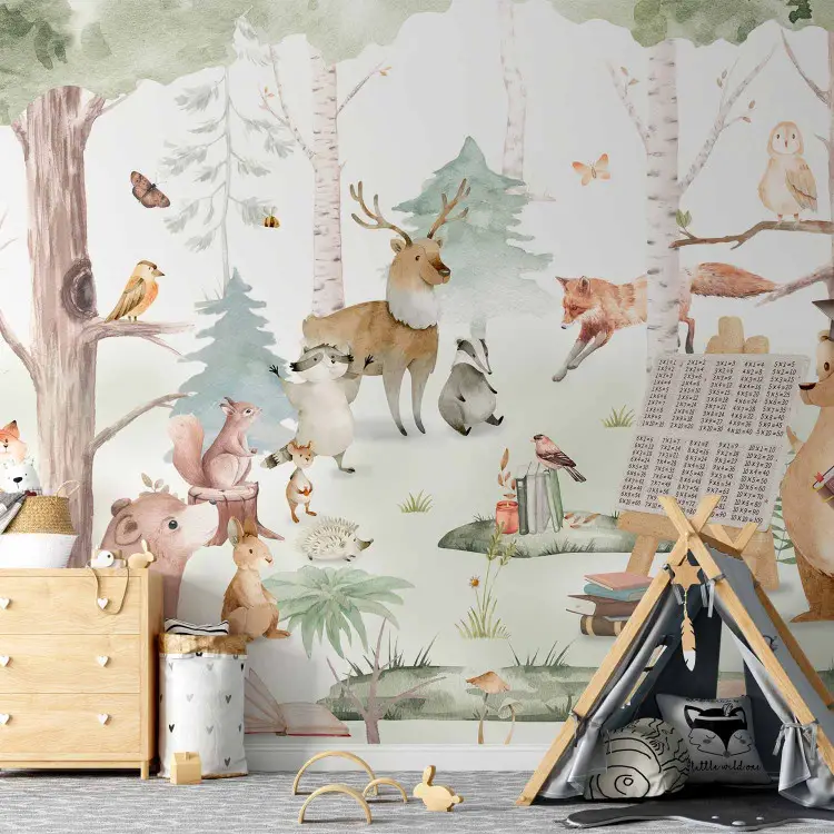 Escuela en el bosque - un oso enseña a otros animales