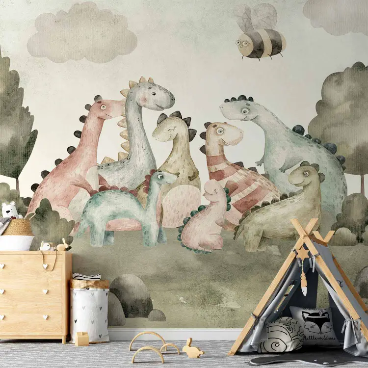 Dinosaurios para niños - Mundo Jurásico en colores pastel