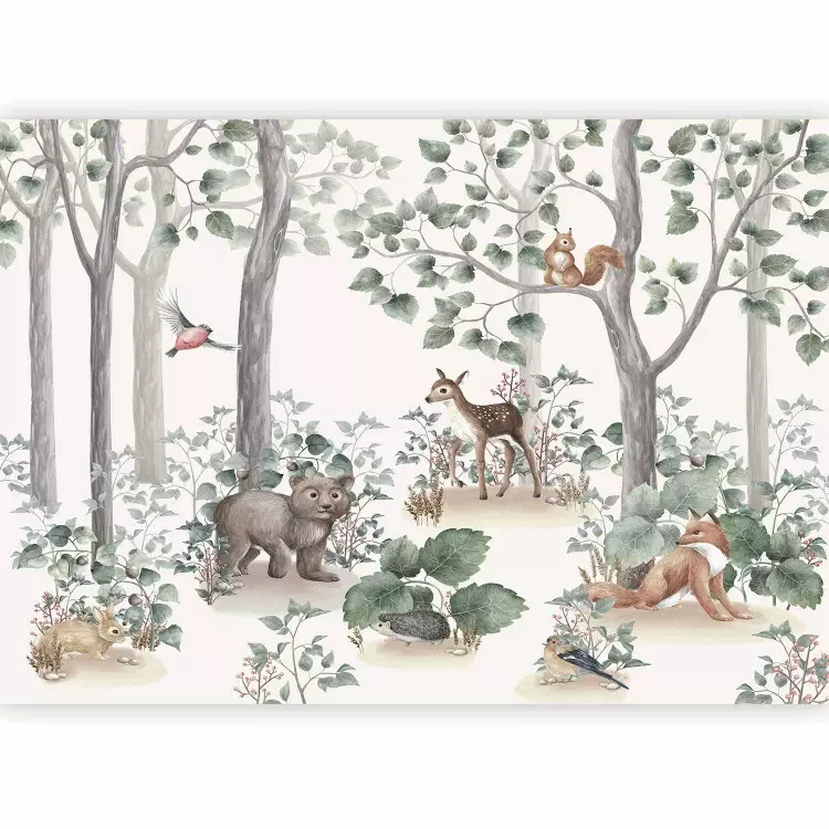 Forest Tale - Watercolor Landscape With Animals for Children