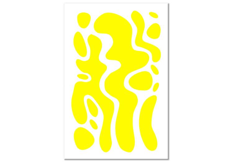 Abstracción geométrica (1-parte) - formas y figuras amarillas fluidas