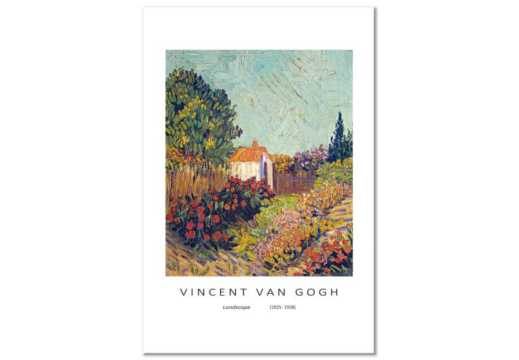 Paisaje de Vincent van Gogh (1-parte) - reproducción colorida