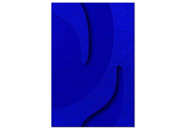 Abstract Relief - Blue Structure of Matter and 3D Forms