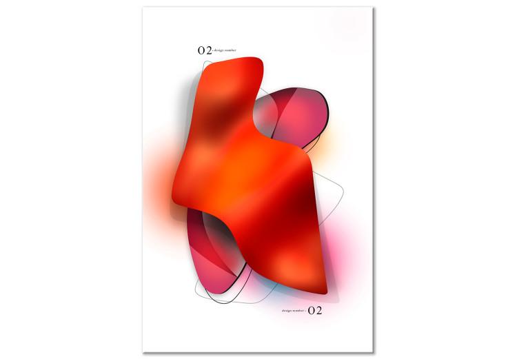 Abstracción neón (1 parte) - formas en tonos rojos