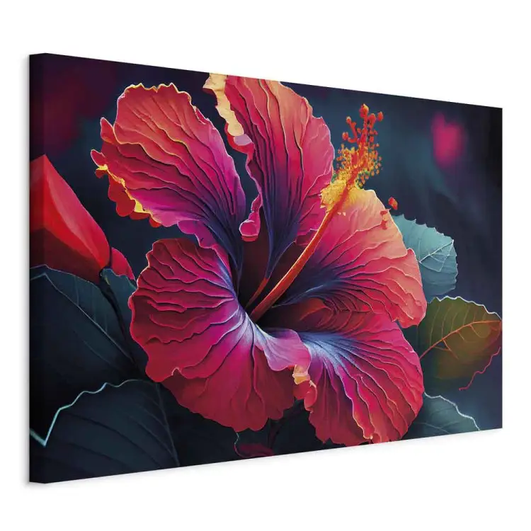 Flor exótica - colorido motivo floral en primer plano