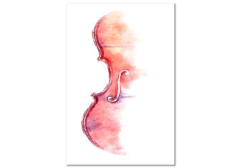 Cuadro moderno Violin - Musical Theme Painted With Watercolor in Warm Colors