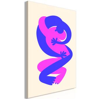 Cuadro decorativo Colorful Figures - Energetic Composition of Intertwined Silhouettes