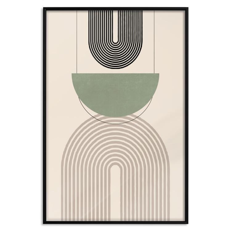 Abstraction - Geometric Forms - Black, Brown and Green
