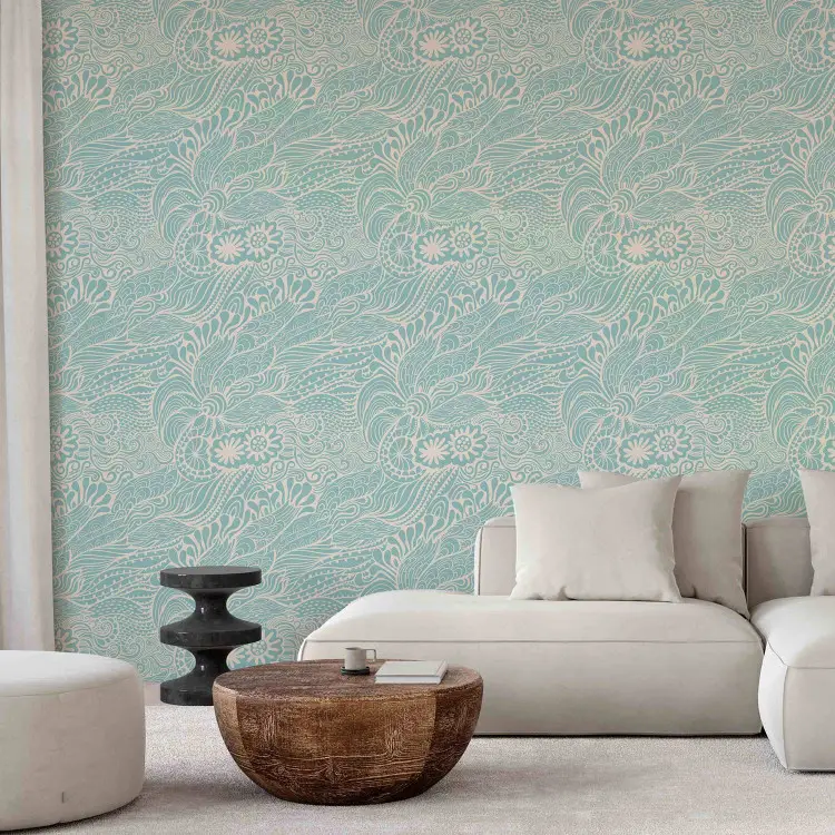 Abstracción pastel - flores con pétalos decorados